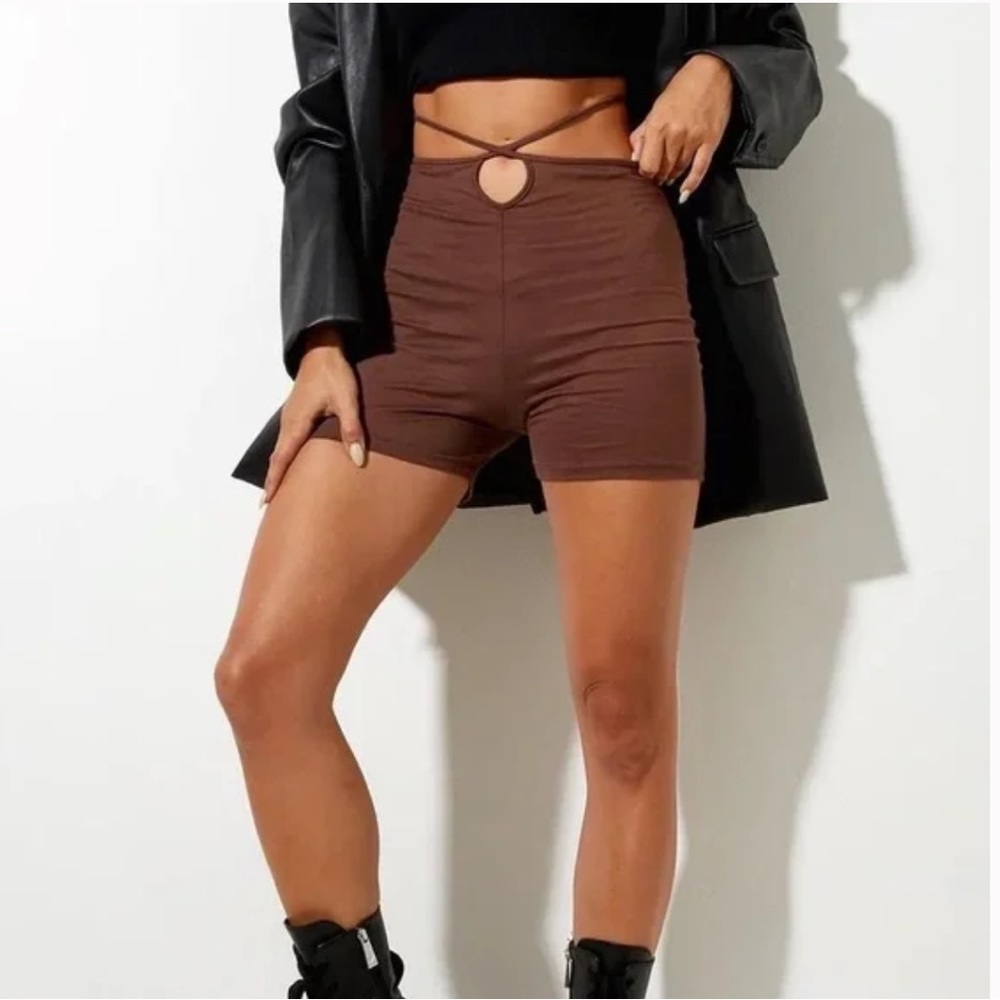 Motel Brown Biker Shorts